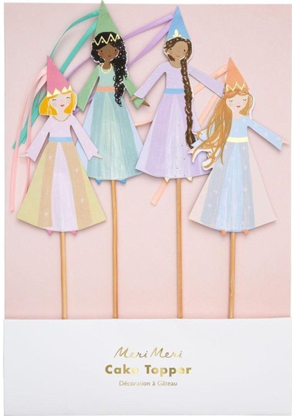 - Magical Princess Cake Toppers - Büyülü Prenses Pasta Süsleri