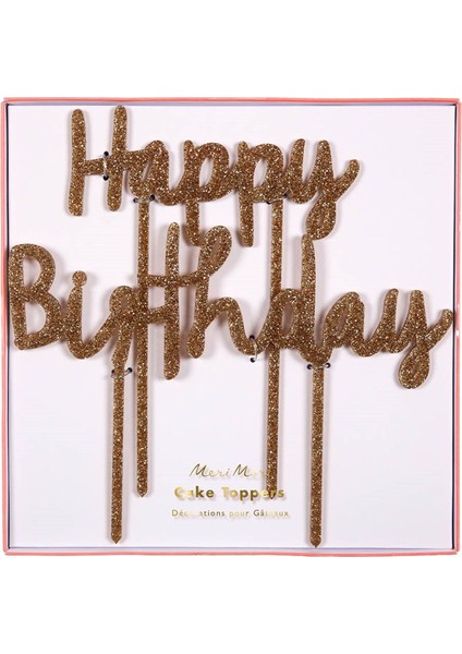 - Happy Birthday Acrylic Toppers - Happy Birthday Akrilik Pasta Süsü