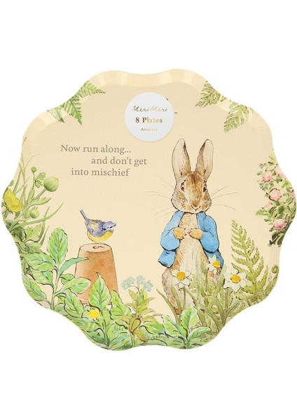 - Peter Rabbit Side Plates - Peter Rabbit Tabaklar - 8'li modelleri