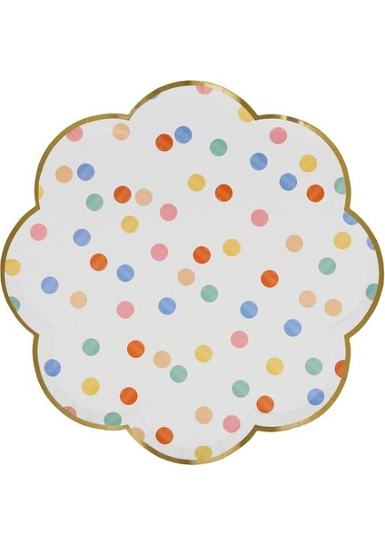 - Colourful Pattern Side Plates - Renkli Desenler Tabaklar - 8'li indirimleri