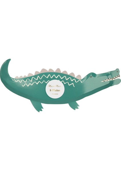 - Crocodile Plates - Timsah Tabaklar - 8'li