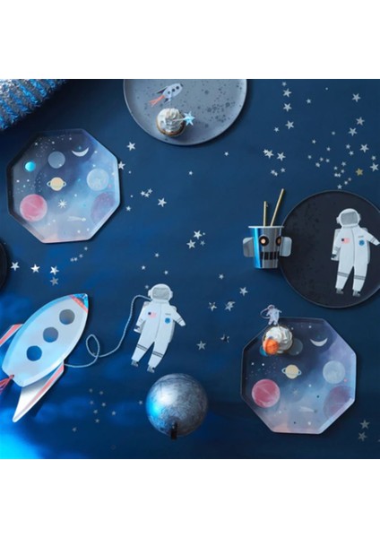 - Space Plates - Uzay Tabaklar - L - 8'li modelleri