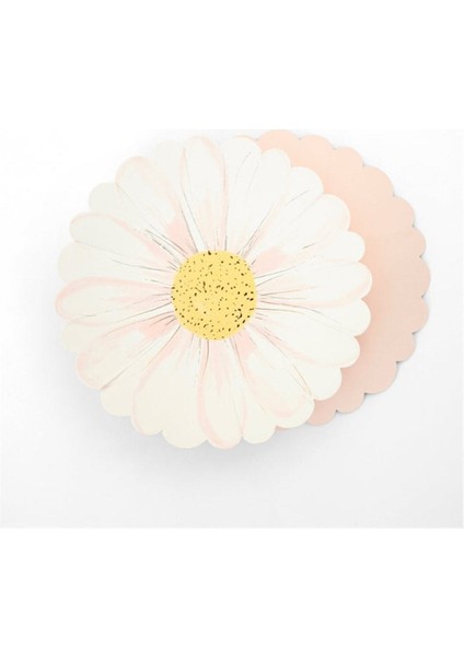 - Wild Daisy Plates - Yabani Papatya Tabaklar - 8'li