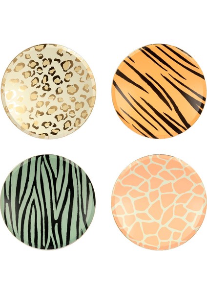- Safari Plates - Safari Tabak - L - 8'li