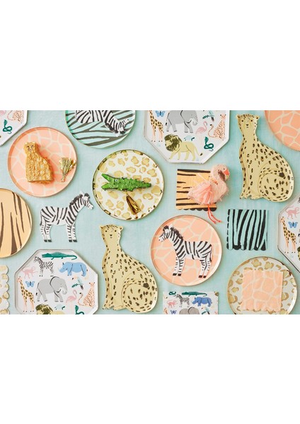 - Safari Plates - Safari Tabak - 8'li