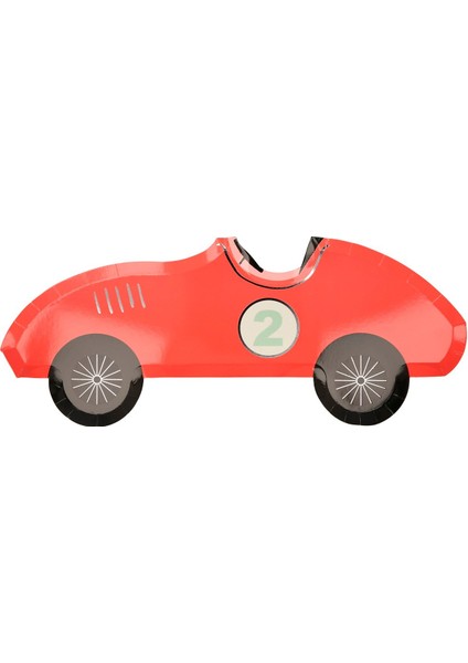 - Race Car Plates - Yarış Arabası Tabak - 8'li modelleri