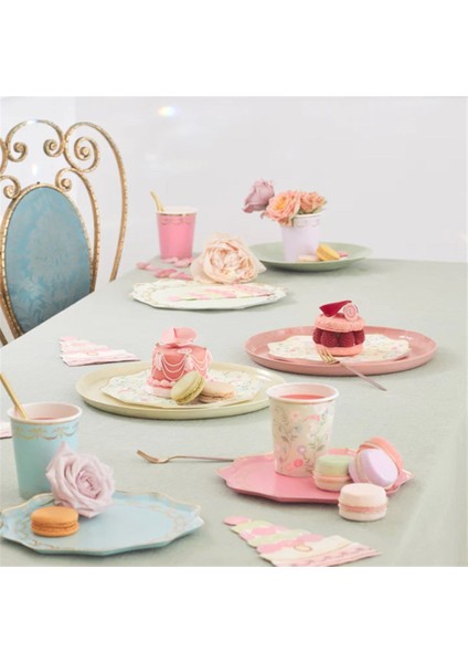- Ladurée Paris Dinner Plates - Ladurée Paris Tabaklar - L - 8'li
