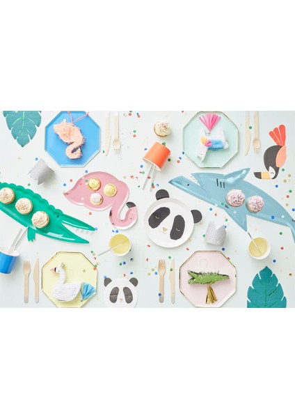 - Shark Platters - Köpek Balığı Servis Tabakları - 4'lü