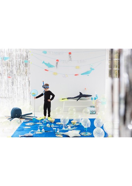 - Shark Platters - Köpek Balığı Servis Tabakları - 4'lü