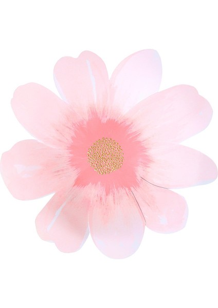 - Flower Garden Plates - Çiçek Bahçesi Tabaklar - L - 8'li