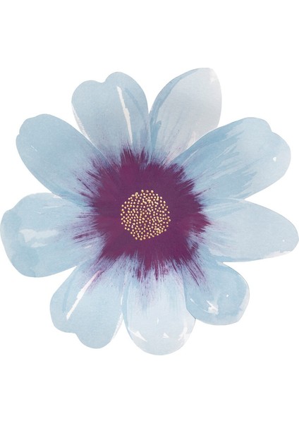 - Flower Garden Plates - Çiçek Bahçesi Tabaklar - L - 8'li