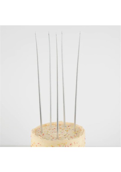 - Silver Tall Tapered Candles - Gümüş Uzun Mumlar - 12'li fiyatları
