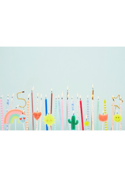 - Pastel Party Candles - Pastel Parti Mumları