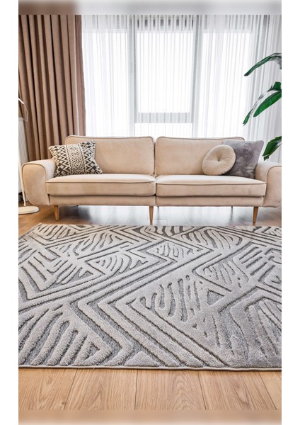 Halı Orion 4223 Gri Yumuşak Dokulu Iskandinav Desenli Makine Halısı modelleri