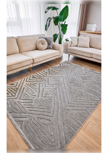 Halı Orion 4223 Gri Yumuşak Dokulu Iskandinav Desenli Makine Halısı indirimleri