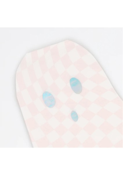 - Pink Checker Ghost Plates - Pembe Hayalet Tabaklar (8'li) indirimleri