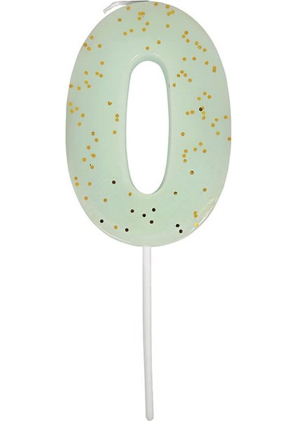 - Mint Number 0 Candle - 0 Numara Mint Mum