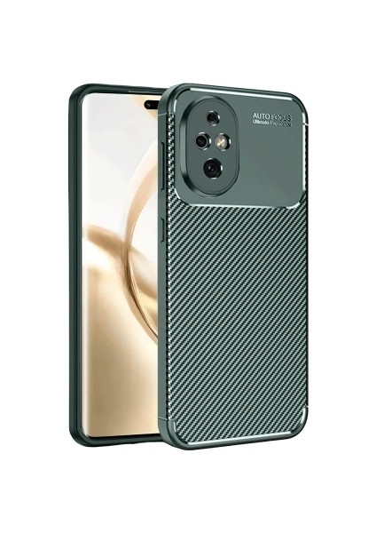 Honor 200 Uyumlu Kılıf Karbon Tasarım Kamera Korumalı Silikon Telefon Kılıfı Kapak