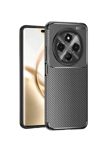 Tecno Spark 30C Uyumlu Kılıf Karbon Tasarım Kamera Korumalı Silikon Telefon Kılıfı Kapak