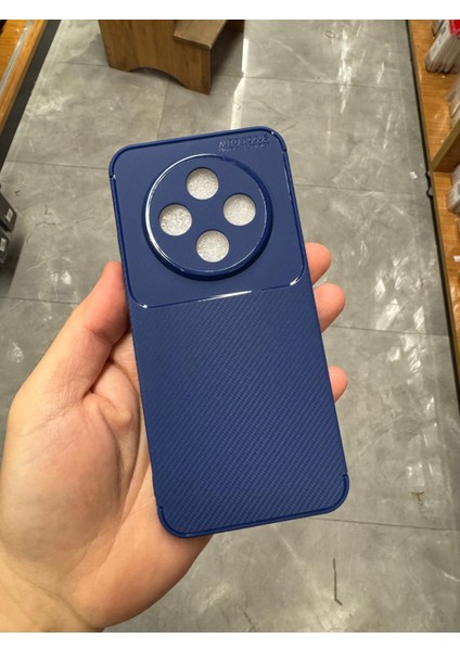 Tecno Spark 30C Uyumlu Kılıf Karbon Tasarım Kamera Korumalı Silikon Telefon Kılıfı Kapak