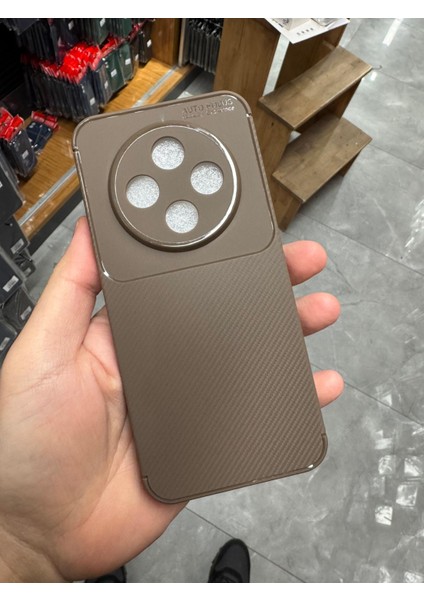 Tecno Spark 30C Uyumlu Kılıf Karbon Tasarım Kamera Korumalı Silikon Telefon Kılıfı Kapak