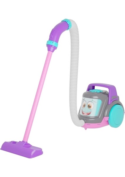 Elektrikli Sevimli Gülen Süpürge Çocuklar İçin Eğlenceli Oyun Aracı Büyük Boy
