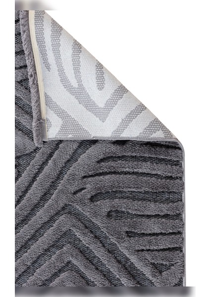 Halı Orion 4224 Antrasit Yumuşak Dokulu Iskandinav Desenli Makine Halısı modelleri