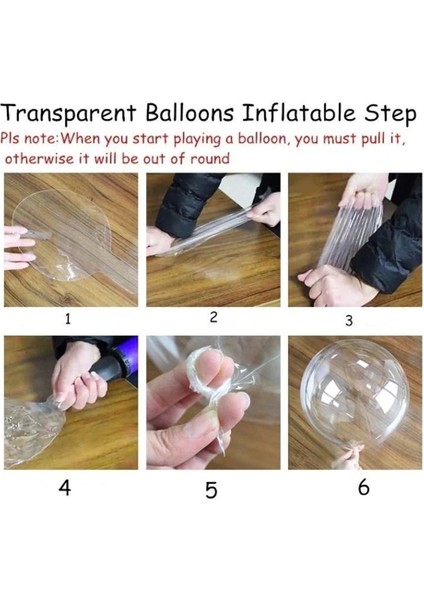 Yeşil Simli Yuvarlak Şeffaf Balon 24 Inç modelleri