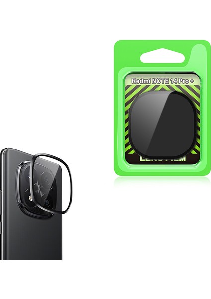 Redmi Note 14 Pro Plus Cl-07 Kamera Lens Koruyucu - Siyah