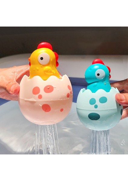 Çocuk Banyo Banyo Oyuncak Kutusu 2 Dinozor Su Püskürtme Yumurta Oyuncak (Yurt Dışından)