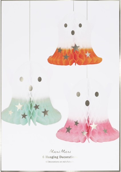 - Ombré Ghost Hanging Decorations - Neon Detaylı Hayalet Asılan Süsler (6'lı) fırsatları