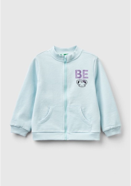 Kadın / Kız Mavi Sweatshırt (Model Kodu: 224P3J70G502U )