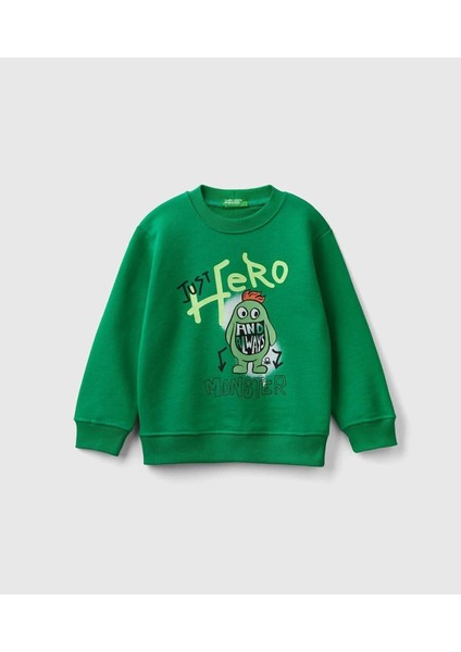 Erkek Yeşil Sweatshırt (Model Kodu: 3FWYG10FN )