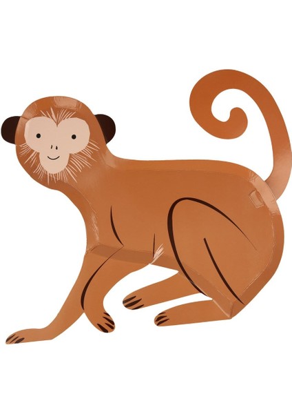 - Monkey Plates - Maymun Tabaklar - 8'li