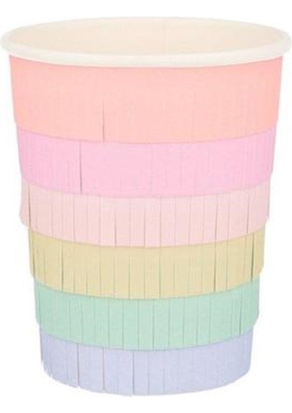 - Rainbow Sun Cups - Gökkuşağı Güneşli Bardaklar - 8'li