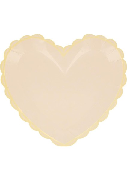 - Pastel Renk Kalp Tabaklar (8'li)