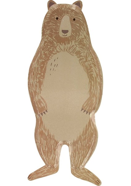 - Brown Bear Plates - Ayı Tabak