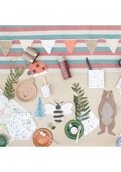 - Brown Bear Plates - Ayı Tabak
