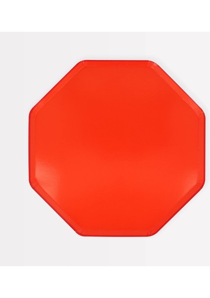 - Tomato Red Side Plates - Domates Kırmızısı Tabaklar (M) ( x 8)