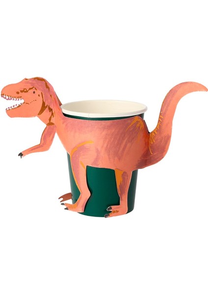 - T-Rex Party Cups - T-Rex Bardak - 8'li