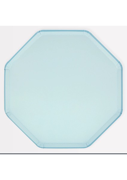 - Summer Sky Blue Dinner Plates - Yaz Mavisi Tabaklar (L) (X8)
