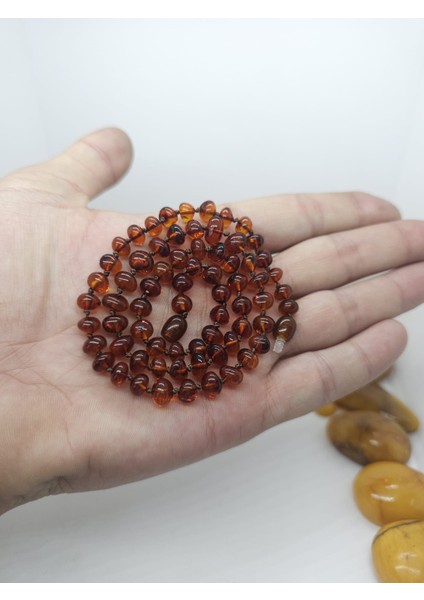 Kehribar Kolye Konyak Renkli Sertifikalı Yetişkin Kadın Kolye indirimleri