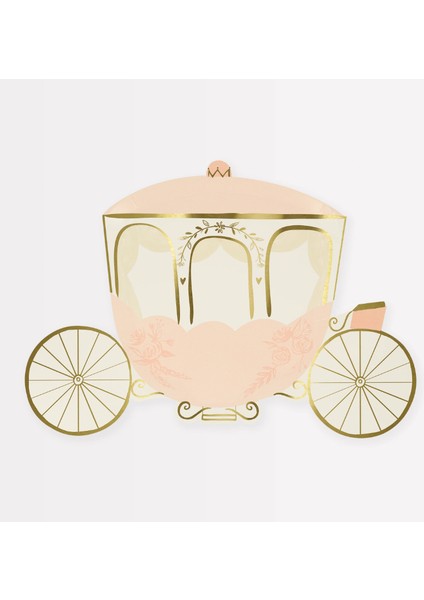 - Princess Carriage Plates - Prenses Arabası Tabaklar (X8)