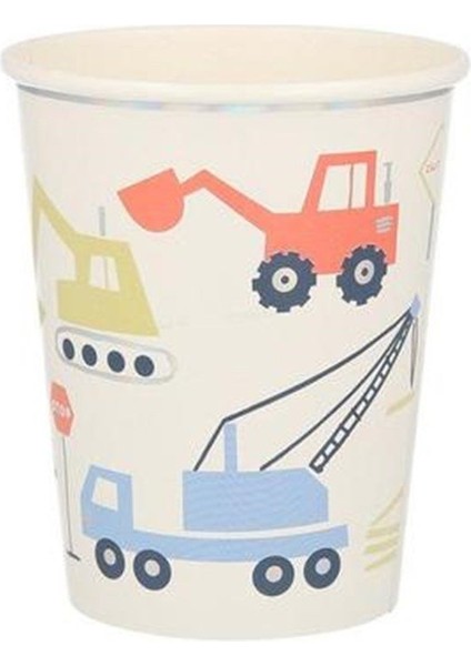 - Construction Cups - Inşaat Bardaklar - 8'li