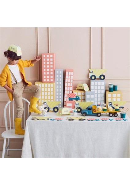 - Construction Cups - Inşaat Bardaklar - 8'li modelleri