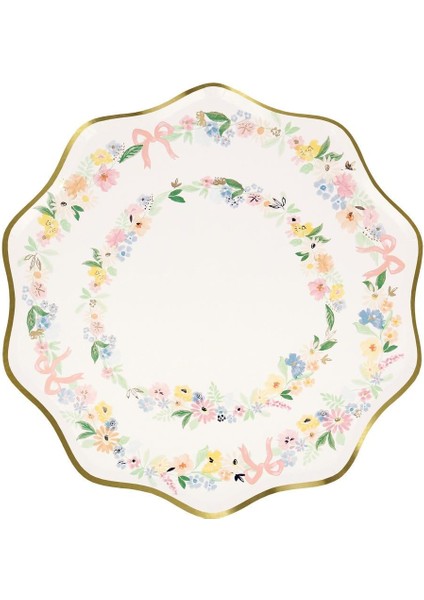 - Bahar Çiçeklli Tabaklar (L) (8'li)