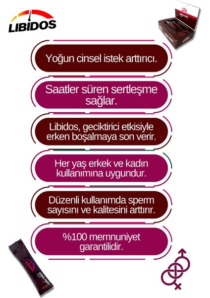 Libidos Gecktric Serteştrcibitkisel Karışım Macun 24 gr *10 Gram Avantajlı Paket