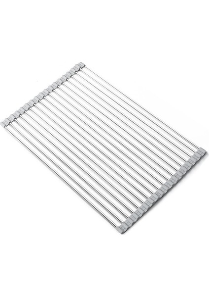 304 Paslanmaz Çelik Boşaltma Perdesi Mutfak Lavabosu Boşaltma Bulaşık Rafı Katlanabilir Boşaltma Rafı Küf Önleyici Silikon Raflar (Yurt Dışından)