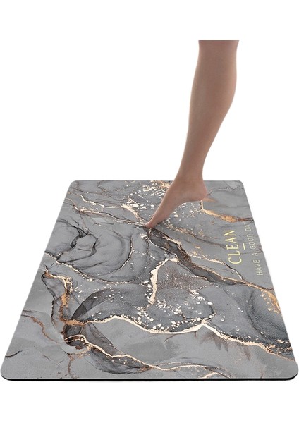 Emici Banyo Paspası Kaymaz Emici Yapı 50*80CM (Yurt Dışından)