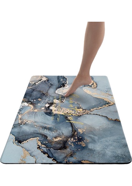 Emici Banyo Paspası Kaymaz Emici Yapı 50*80CM (Yurt Dışından)